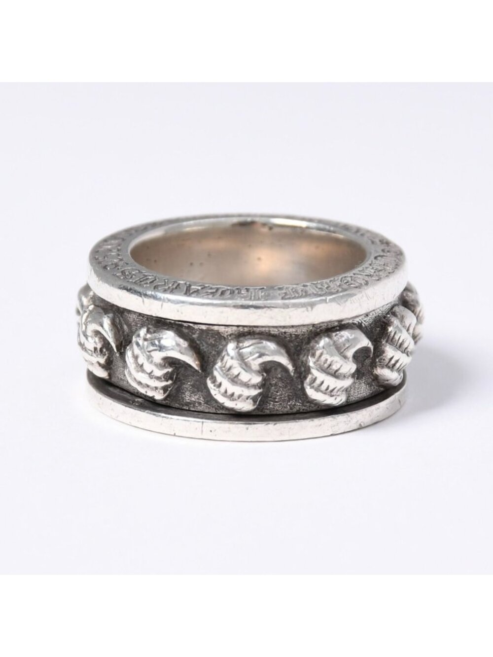 Chrome Hearts Spinner Glow Ring 925 Sterling Silver